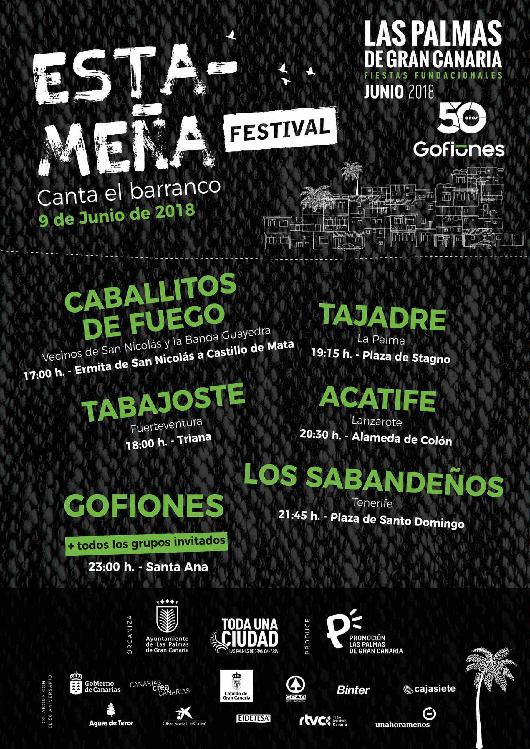 Cartel Estameña Festival 18 S